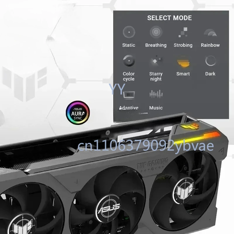 RTX 4090 24GB GDDR6X 384-bit Graphics Card 21000MHz for Gaming Desktop Support Intel AMD
