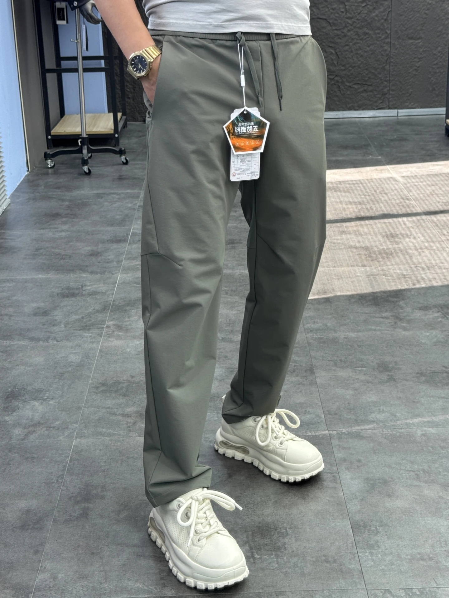 

Мужские уличные функциональные брюки с 3D пошивкой, повседневные брюки с прямыми штанинами, однотонные эластичные брюки для отдыха