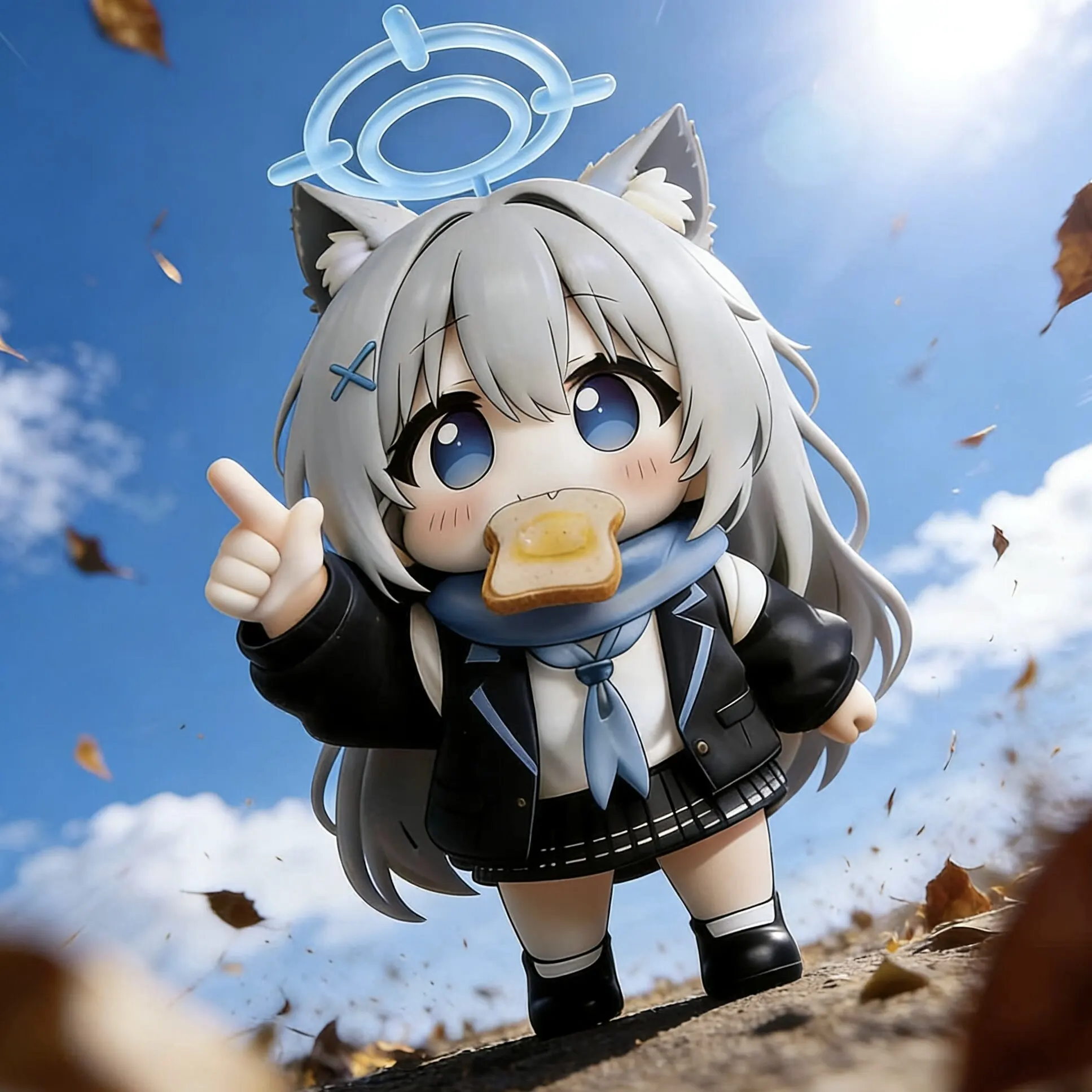 Blue Archive Shiroko Sensei Chibi GK Art Action Figure Statue Model Collectible Gift