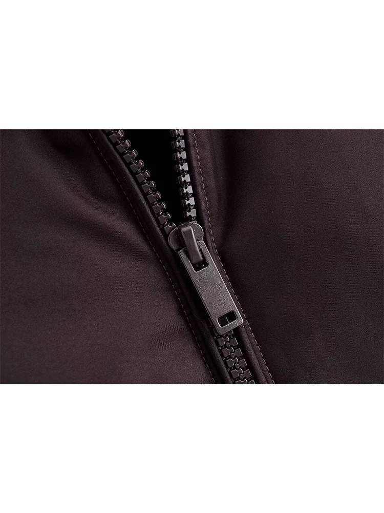 Damska kamizelka kurtka jesienno-zimowa ciepła bawełniana bez rękawów prosta codzienna kamizelka płaszcz modna jednolita kolorystycznie damska bluzka bez rękawów w stylu streetwear