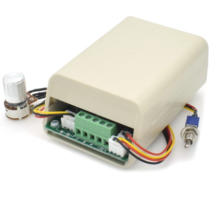 

Bldc Three-Phase Brushless Motor Speed Controller Fan Drive Dc 5-36V 15A With Potentiometer Switch 12V 24V