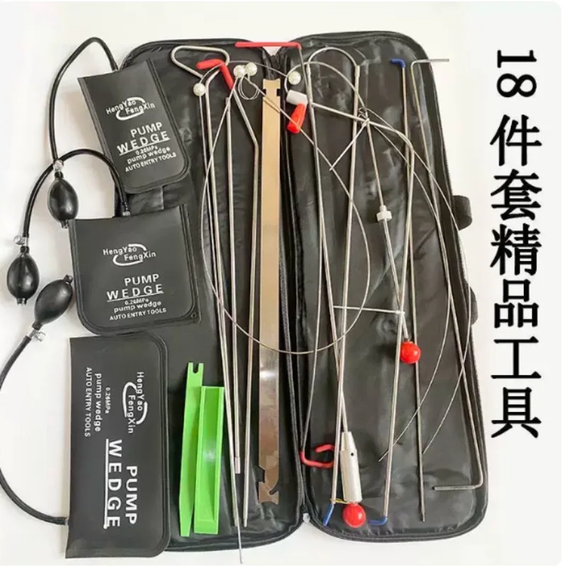 Auto Repair Tool Kit Including Seat Belt Retractor, Push Pull Wedge and Emergency Tie Rod Cable, Vehicle Maintenance Tools
