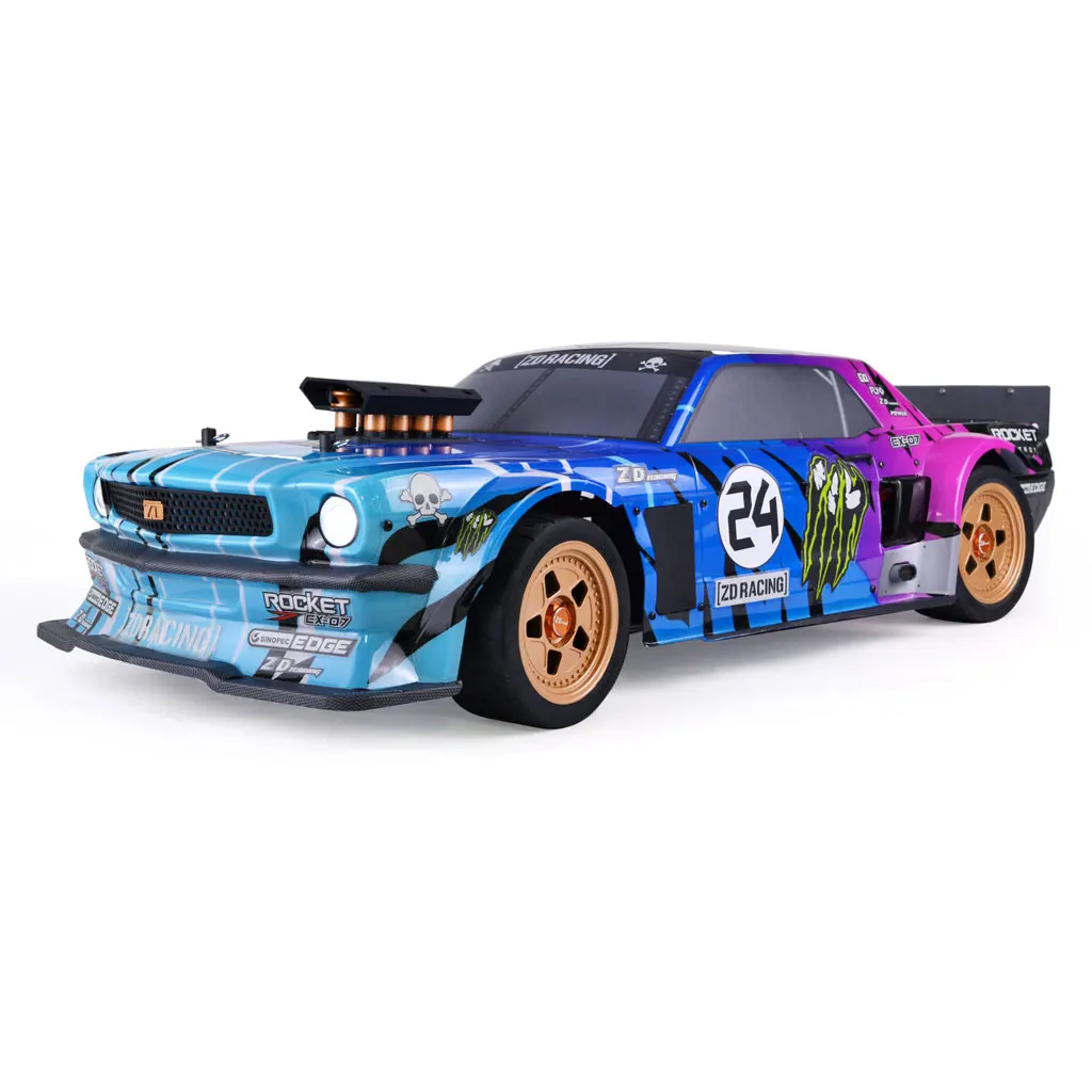 Akcesoria samochodowe Rc 1/7 ZD Racing EX-07 części 8501 8502 amortyzatory wiosna 8503 amortyzatory wały 8517 c-mocowania