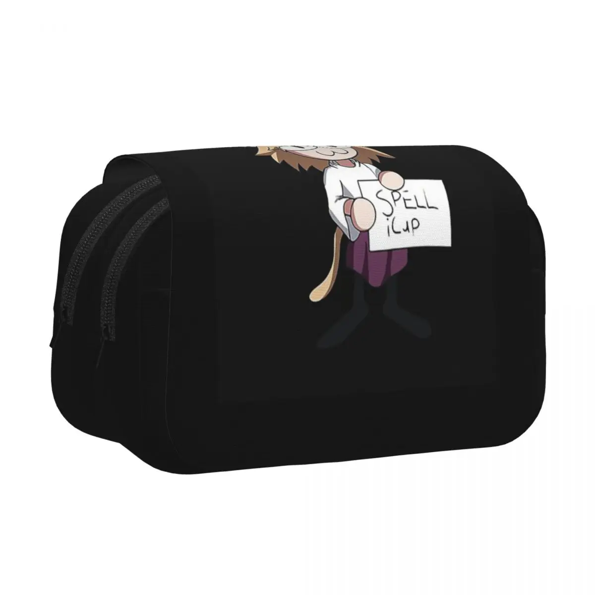 Smoking Neco Arc Pencil Cases Pen Holder Hard Shell Leather Large Capacity Pen Box Pencil Bag for Students Gifts