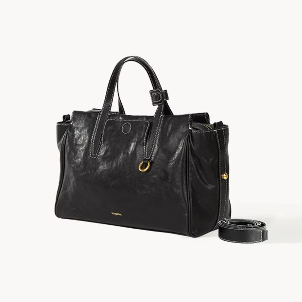 

2025 Trace Series Travel Bag Vegetable Tanned Leather Briefcase Sac De Luxe Femme сумка женская кожаная Top Handle Bags шоперы