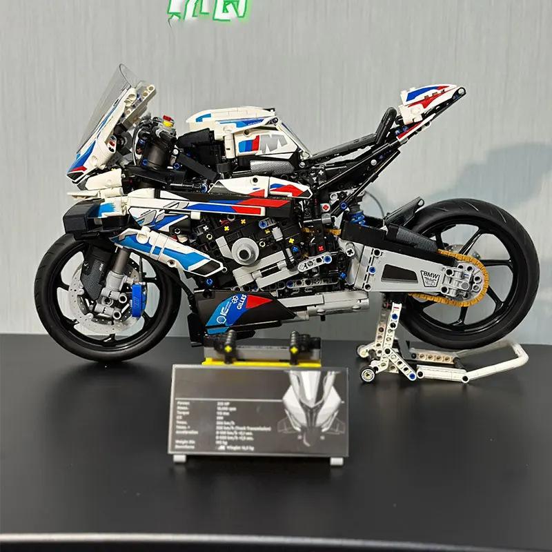 1920PCS Technical M1000RR Motorcycle Model Building Block Toy Speed Motorbike Vehicle Bricks Birthday Gifts For Boyfriend