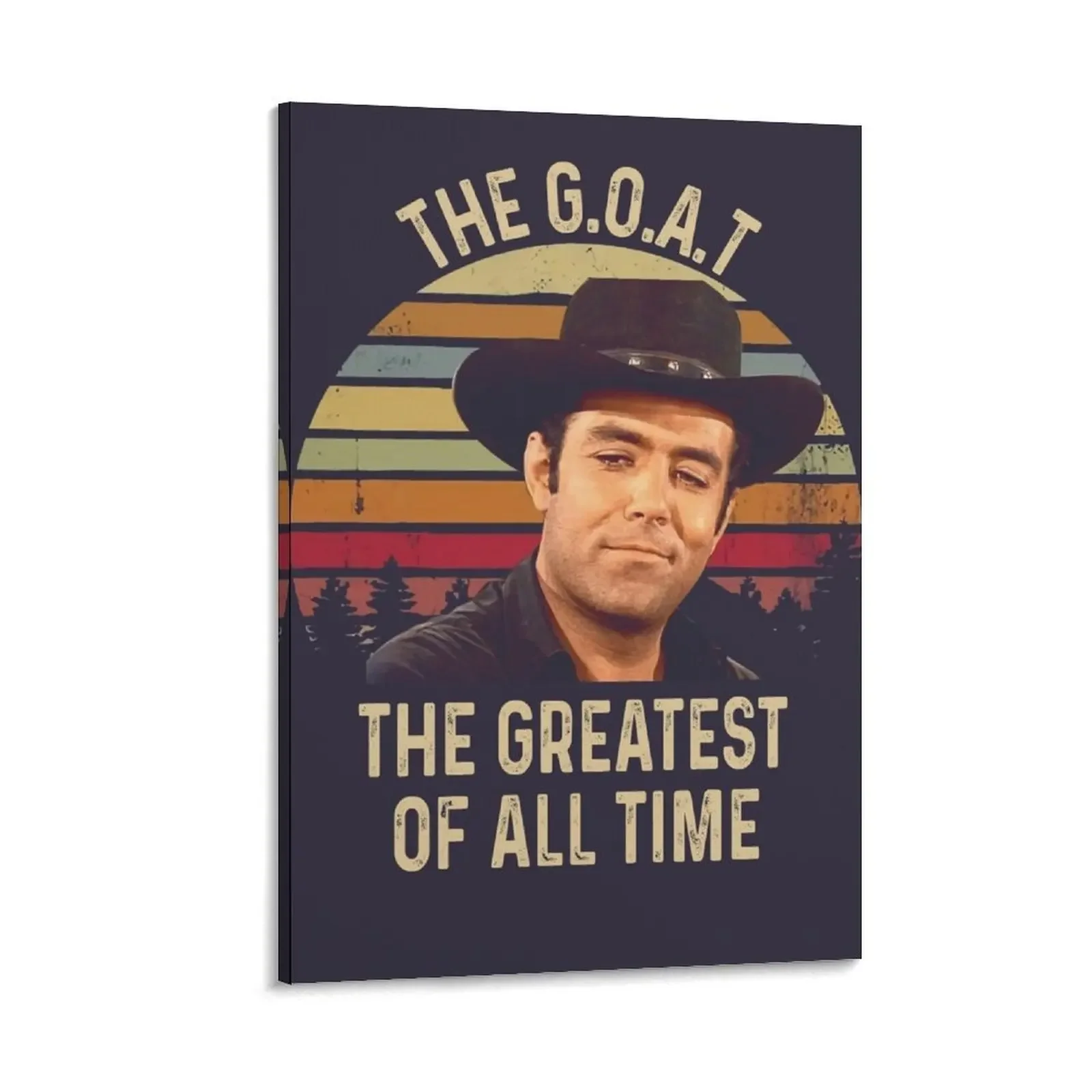 

The Goat The Greatest Of All Time Shirts, Adam Cartwright Bonanza Shirt, Custom Shirt, 50s Vintage Retro Movie T Canvas Painting