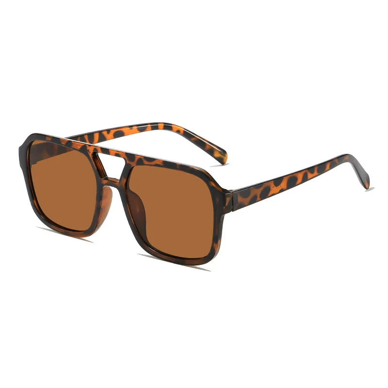 stijl voor volwassenen, zonnebrillen, vierkant Dubbele nieuwe straal gepersonaliseerde Koreaanse versie, trendy zonnebrillen, high-end, UV-bestendig,