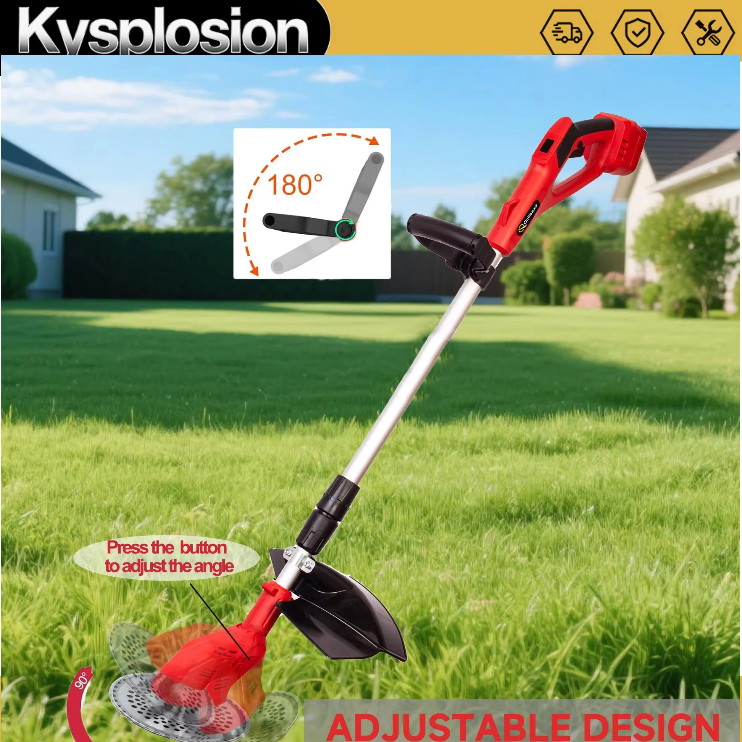 

Brush cutters fit Milwaukee Battery tool Electric lawn mower Mower Cordless for gardan Foldable Adjustable Grass Trimmer tools