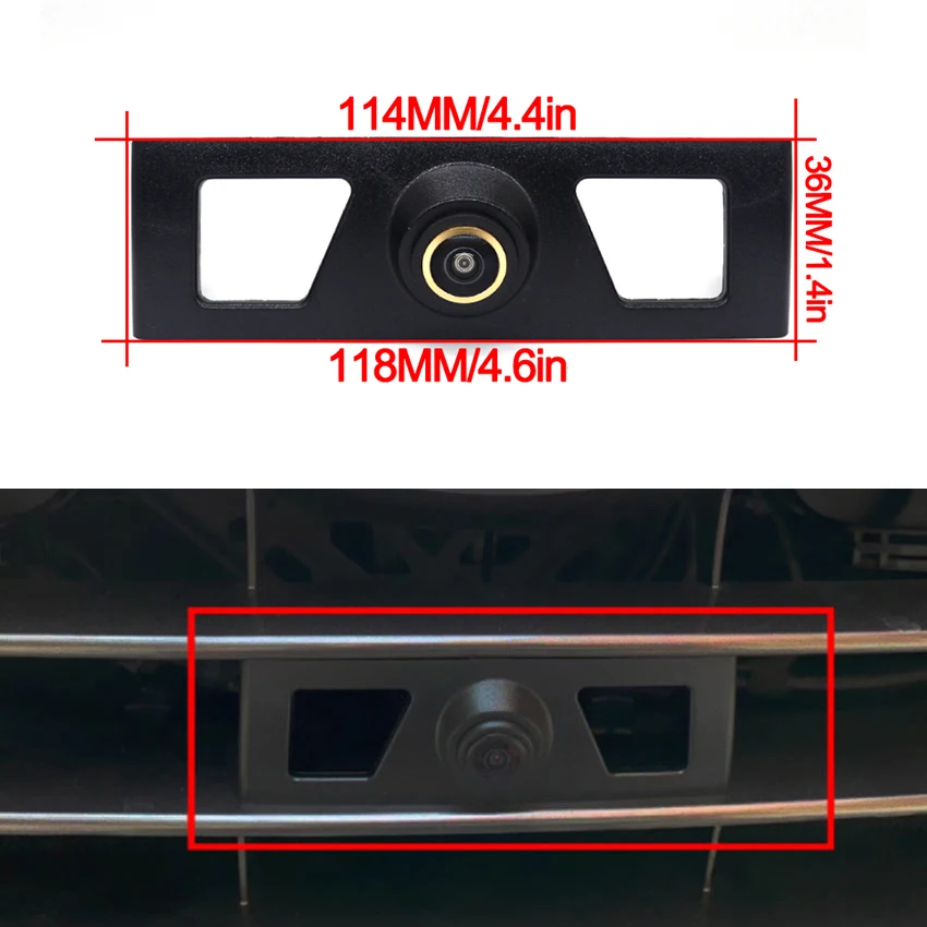 Golden Lens 1920x1080P Car Front View Camera 170° Full HD Night Vision For Lexus RX 450h RX400h X200t RX300 RX350 2016~2021