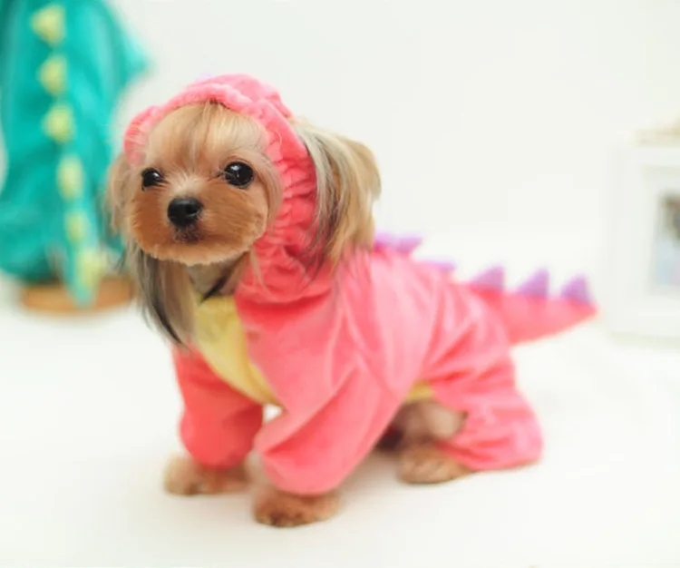 Funny Dog Clothes Pet Dragon Puppy Coat Dinosaur Clothing Up Teddy Hoodies Chihuahua Jersey Clothing for Small Dogs 15