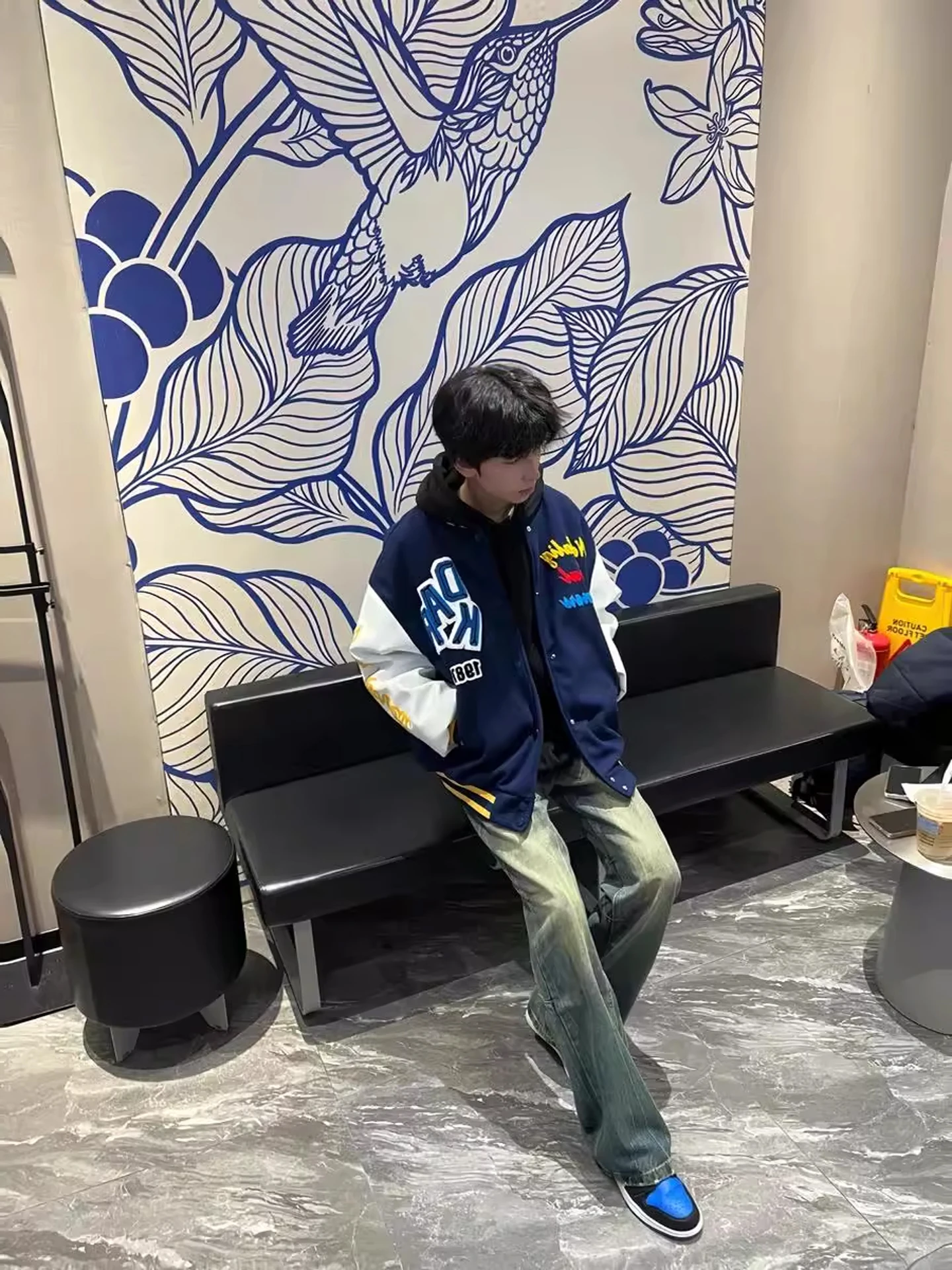 

Оригинальная американская бейсбольная куртка с вышитыми надписями и флисовой подкладкой, мужская повседневная универсальная верхняя одежда для пар