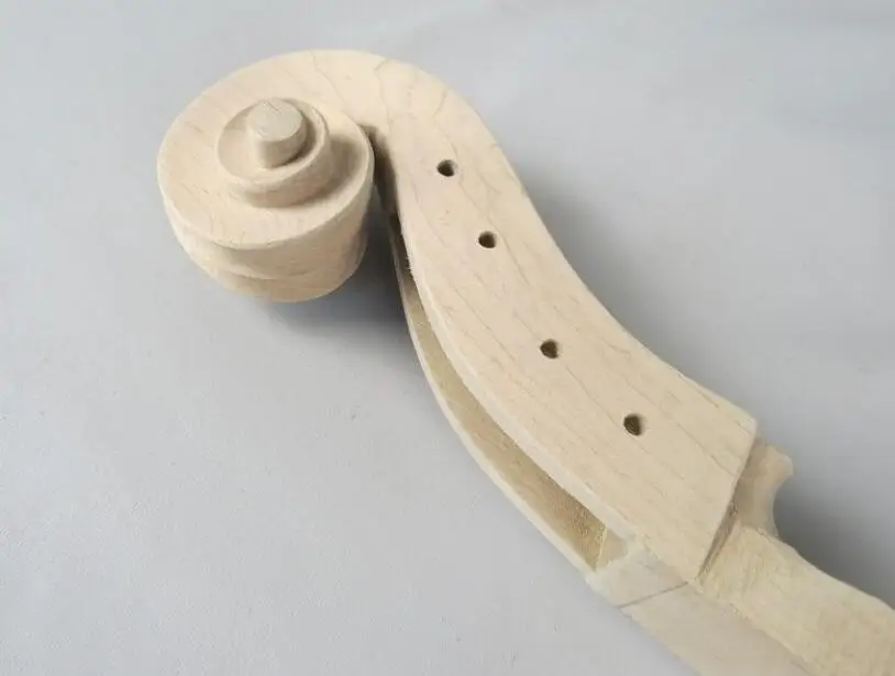 1pcs hand carved maple white cello neck 1/2,great technics,workmanship