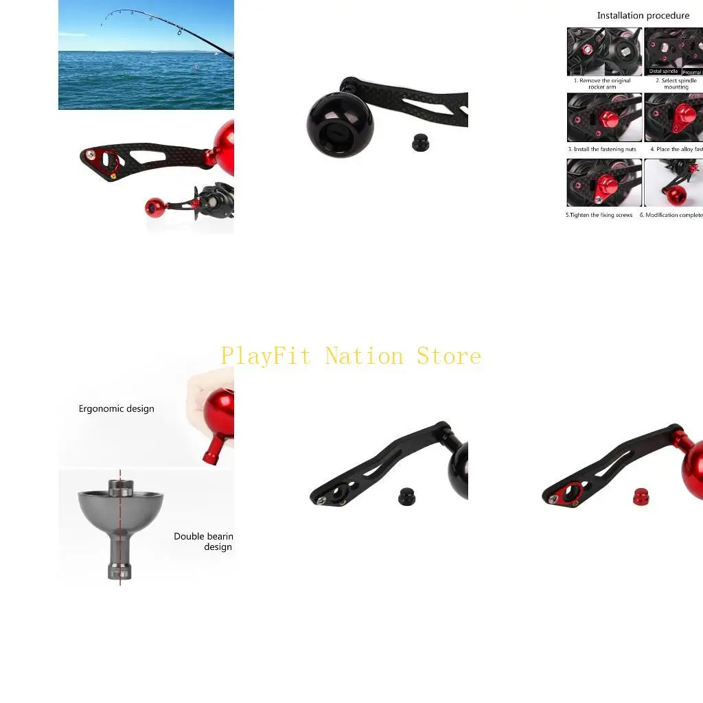 

242F Ручка рыболовной катушки Ручка рыболовной катушки Ручка рыболовной катушки Углеродное волокно Силовая ручка Ручка Запасная