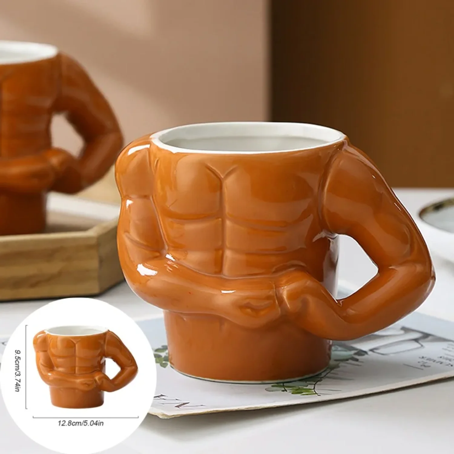 

Creative Ceramic Pectorales Mugs Breakfast Milk Coffee Mug Water Cups Boys Gym Trainer Funny Gift Mugs Holiday Gift