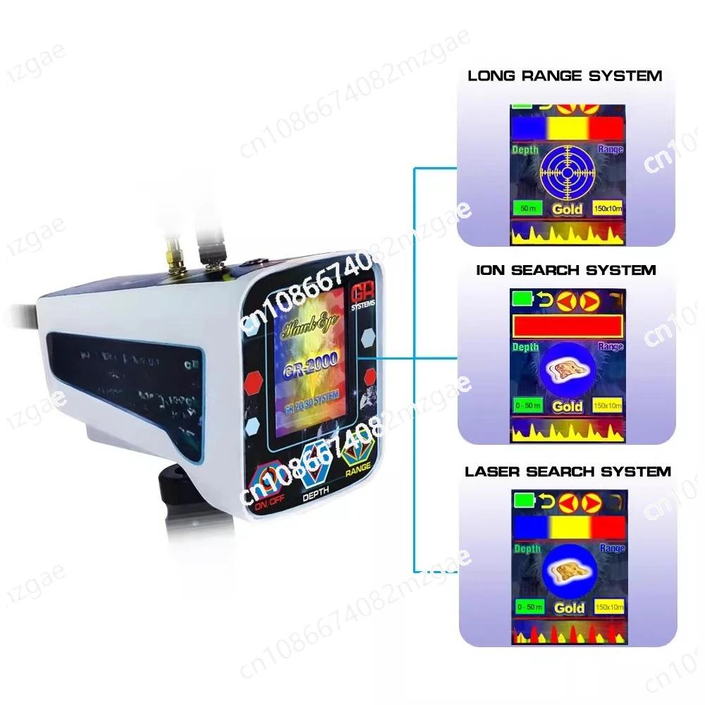 High-Performance GR2000 Metal Detector for Outdoor Exploration, Field Gold and Jewelry Detection Equipment