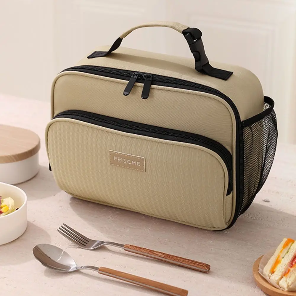 Portable Insulation Thermal Lunch Bag Reusable Thermal Picnic Bag Waterproof Handbag Food Storage Pouch Household