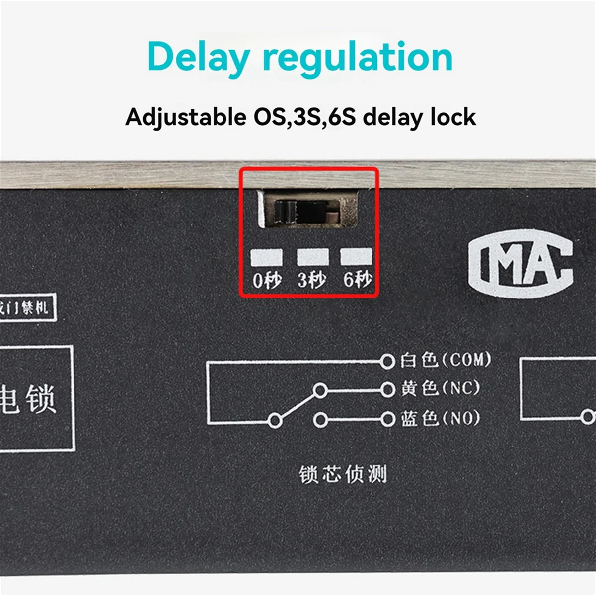 Y03A DC12V نقر كهربائي ديدبولت 2000 كجم/4409 رطل قوة دائرة ضيقة من النوع لتعزيز الأمن اليومي