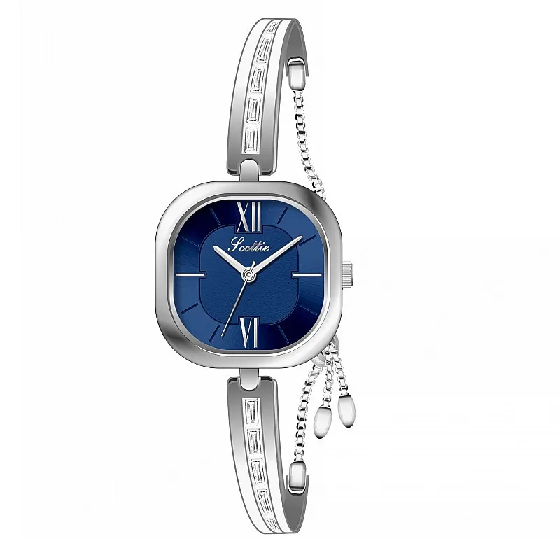 

Fashion Diamond Temperament Women's Watch Square Personality Watch Women's Alloy Chain Strap Light Luxury