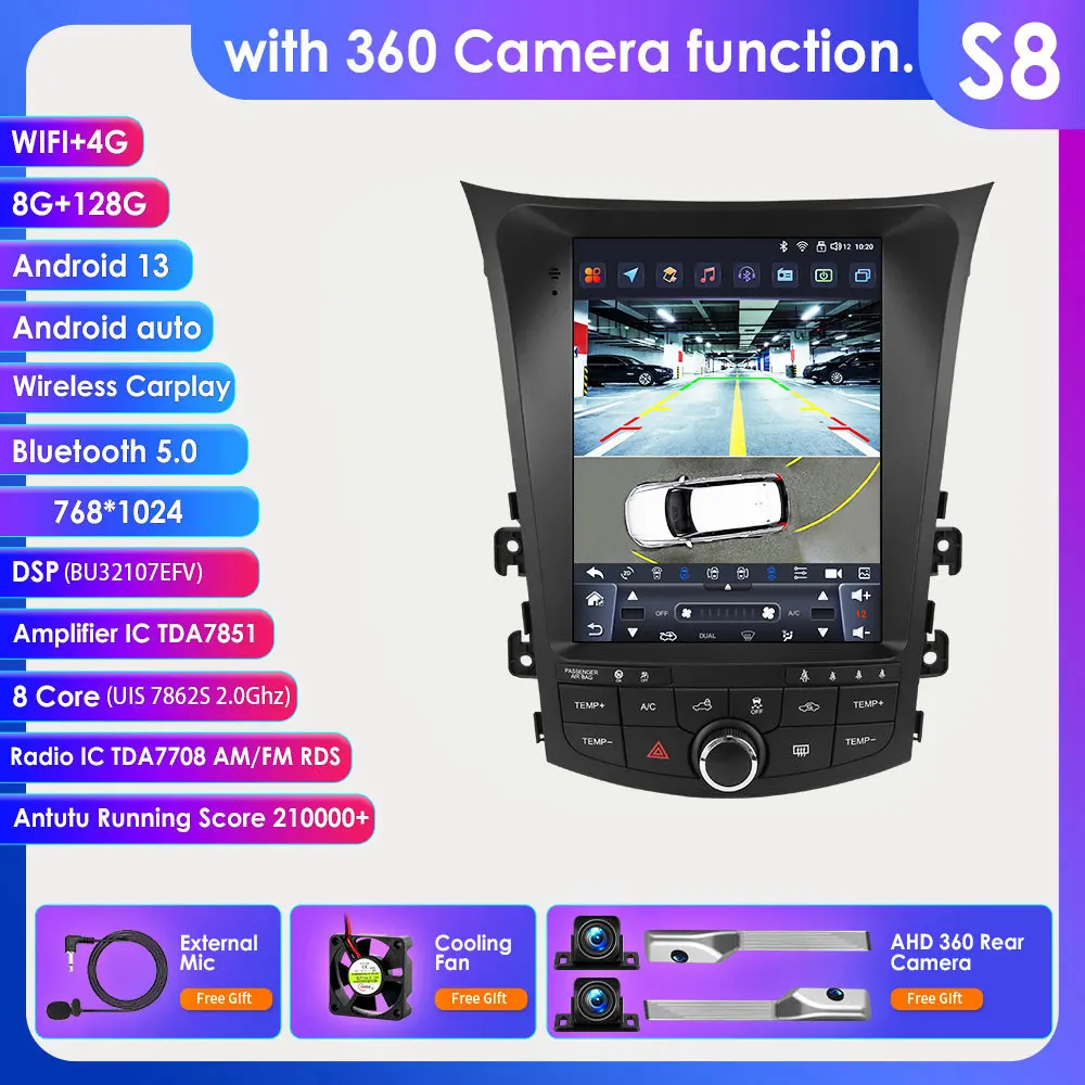 Hizpo 9.7 inch Tesla-stijl autoradio voor Hyundai I30 GD Elantra GT 2011 - 2017 Android Auto 4G draadloze Carplay DSP multimediaspeler 2Din stereo autoradio navigatie GPS auto AI intelligente systemen