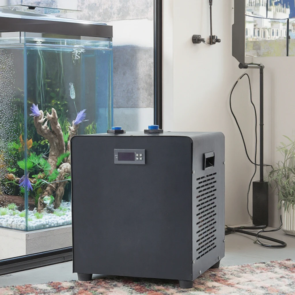 150 watt small water refrigeration equipment hydroponic fish tank chiller freezer and mini aquarium