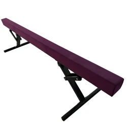 Wholesale High Quality Purple 8 Feet Gymnastics Balance Beam Best Selling Adjustable 15-60cm High Beam