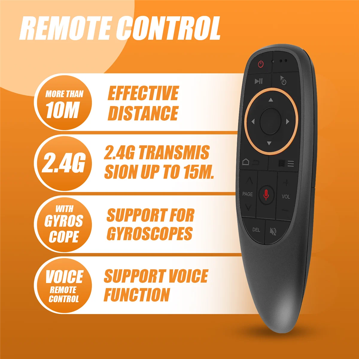 SYJZ G10S Air Mouse Voice Remote Control 2.4G USB Receiver dla Android TV BOX PC Gyro Sensing Mini Wireless Smart Remote