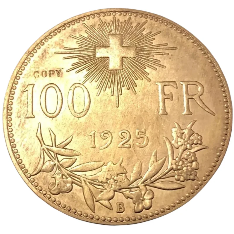 

1925 Switzerland 100 Francs Essai Gold Copy Coin