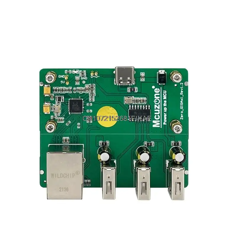 Imagem -04 - Interfaz Usb Módulo de Comunicación 4g Raspberry pi Zero 2w Gigabit Placa de Expansión de Puerto Único