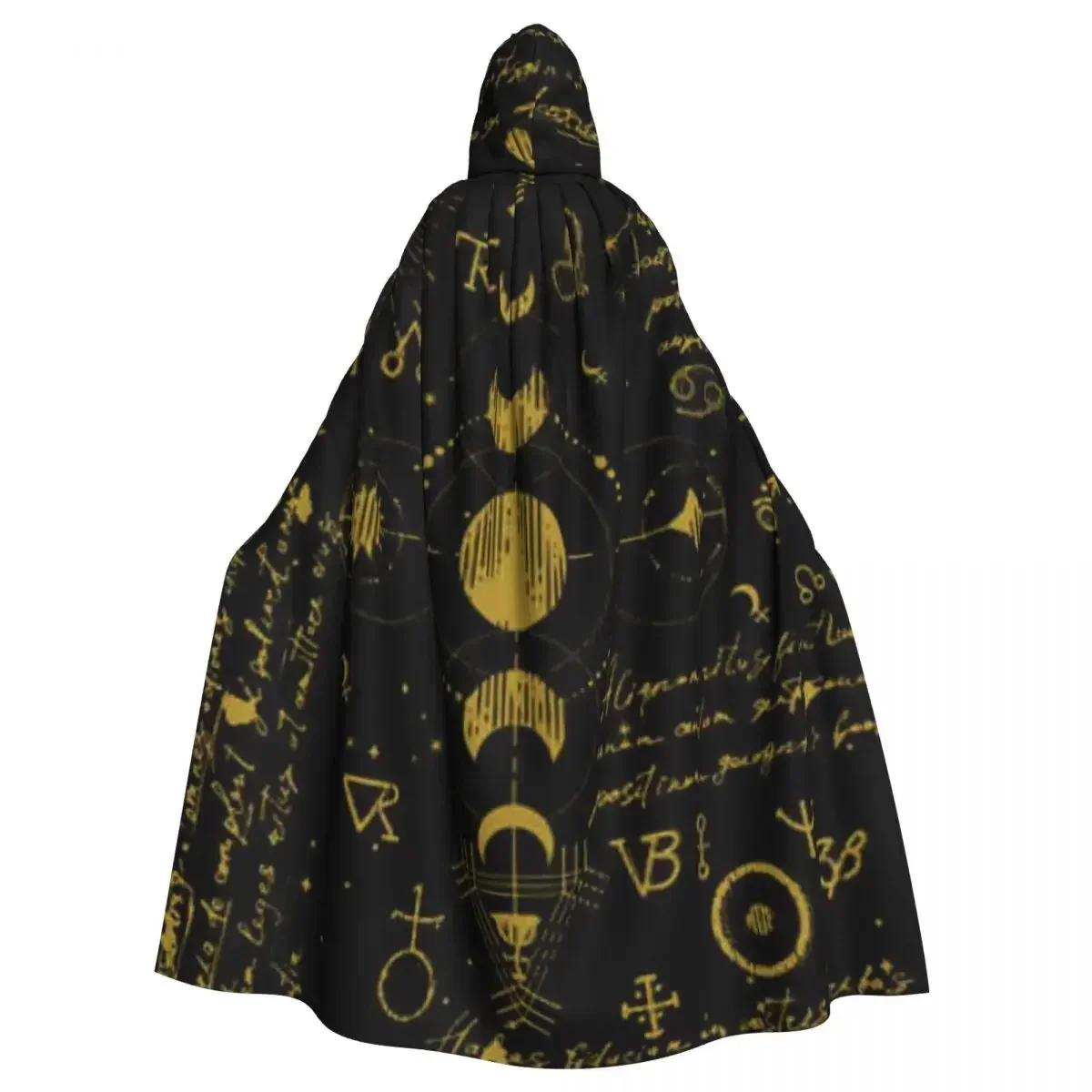 

Witch Cloak Esoteric Manuscript Pattern Halloween Cosplay Costume Unisex Adult Cloak Retro Ages Cape