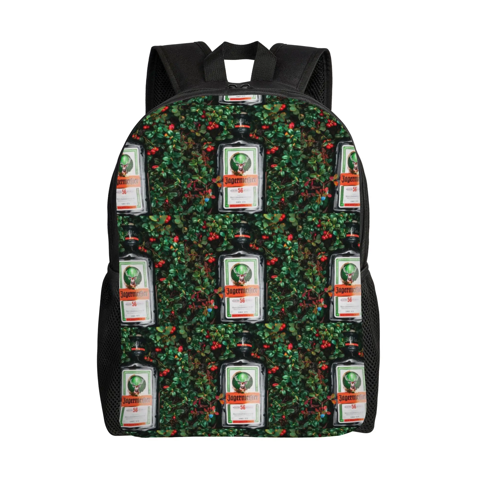 

jJägermeister Lingonberry Bush Bottle Jägermeister Schoolbag Office Workers Daily Large Capacity Schoolbag Back To School Season