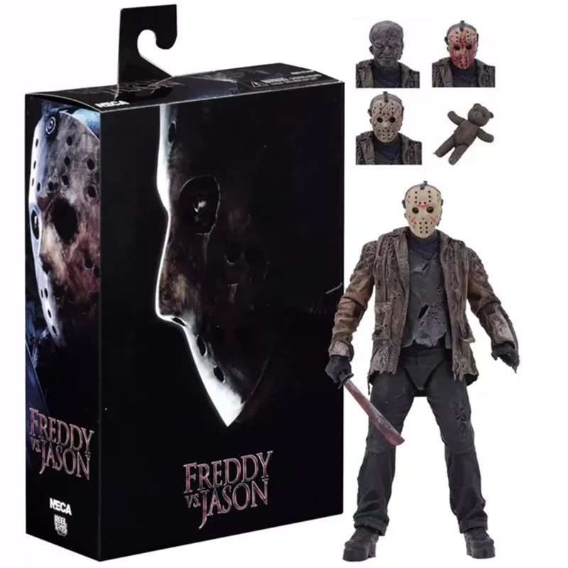 Neca 39725 Freddy Vs Jason Ultimate Jason (Fvj) 7” Scale Action Figure Pvc Collection Model Toy Dolls Christmas Gifts