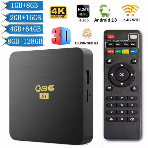 Q96 x1 tv box android 13 allwinner H3 quad core HDR10 4K set top box 8GB 128GB home theater H.265 media player Iptv