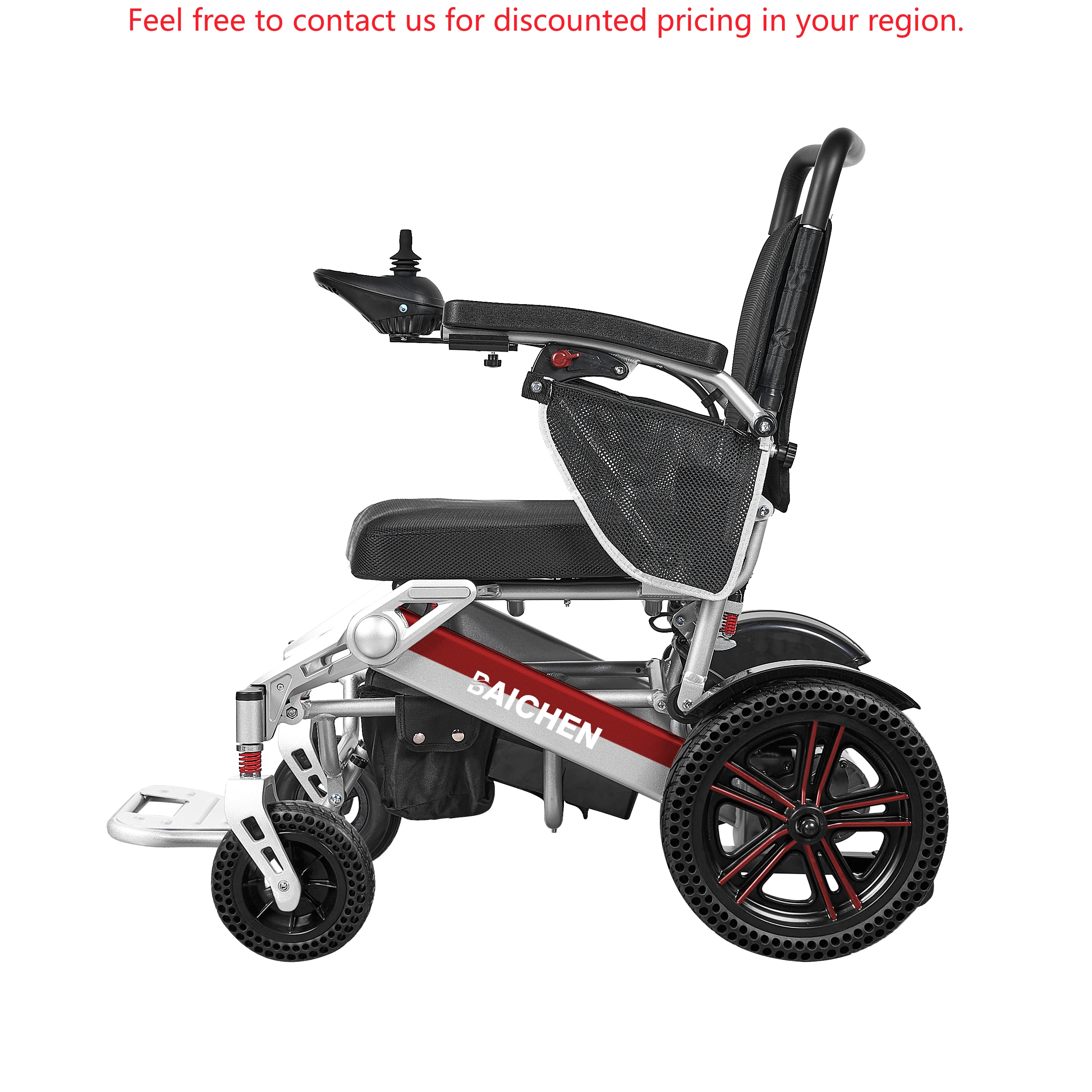 

Baichen CE ISO Folding 4x4 Electric Wheelchair Lightweight Aluminum Portable Wheelchairs Price Electric Wheelchair