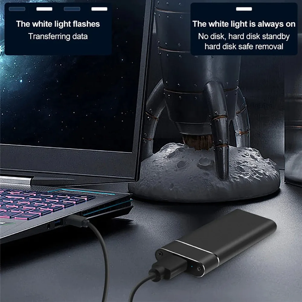 M2 SSDケース デュアルプロトコル M.2 NVME SATA 外付けエンクロージャ M.2 - USB3.1 Type C SSDアダプター (NVME PCIE NGFF SATA SSDディスクボックス対応)