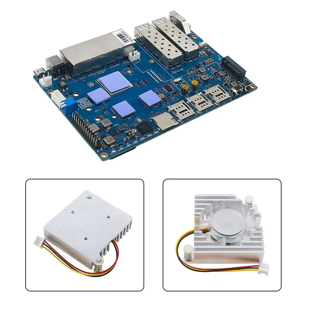 

For Banana Pi BPI-R4 Heat Sink Applicable To BPI-R4 Accessories Quality High-grade Effect High Board Routing Excellent Cool I7U0