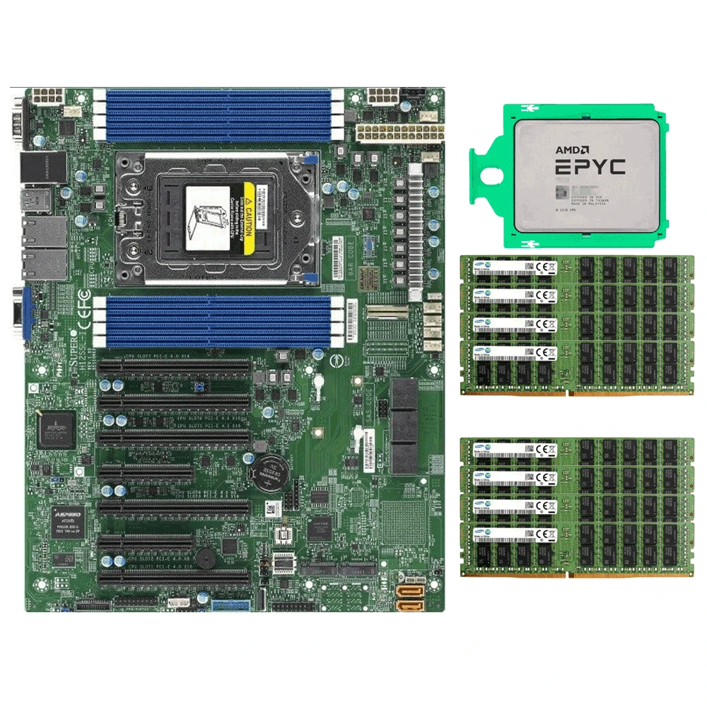 مراجعة وتحليل لـ Super CPU: أداء مذهل مع Amd Epyc 7B12 وSupermicro H12SSL-i