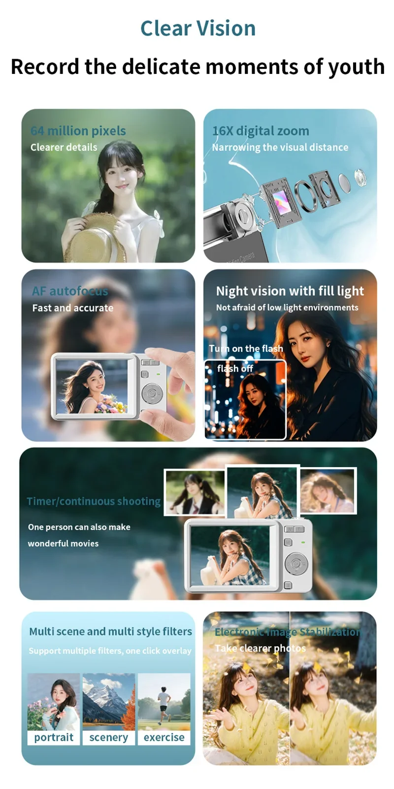 Lenovo 4k ultra hd digitale camera met autofocus en flitser_voghion.com