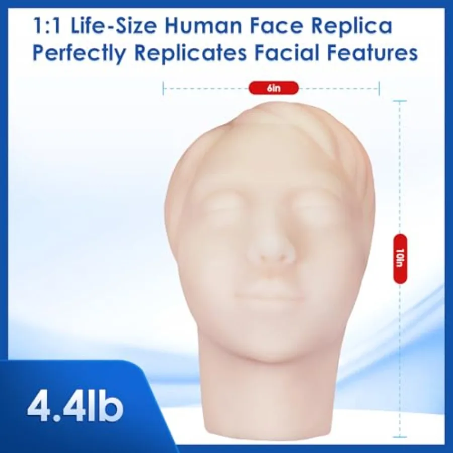 عارضة أزياء للتدريب على الحقن، نموذج رأس لتدريب ممارسة التدريس بالبلاستيك الدقيق لطلاب الطب والجمالي