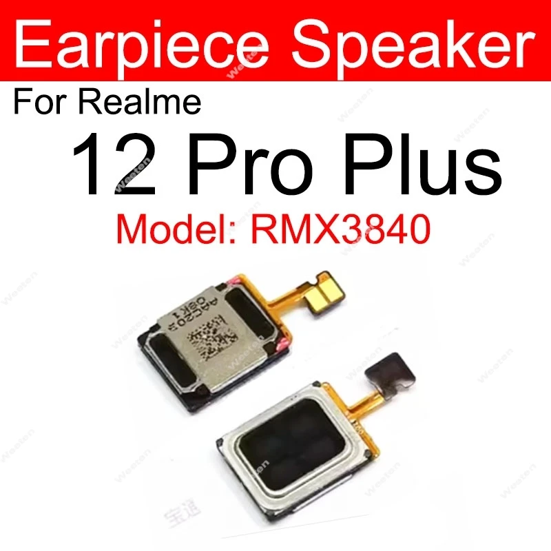 Earpiece Speaker For Realme 11 12 Pro Plus 12X 12 Lite 4G 5G Top Earpiece Speaker Flex Cable Ear Sound Receiver Parts