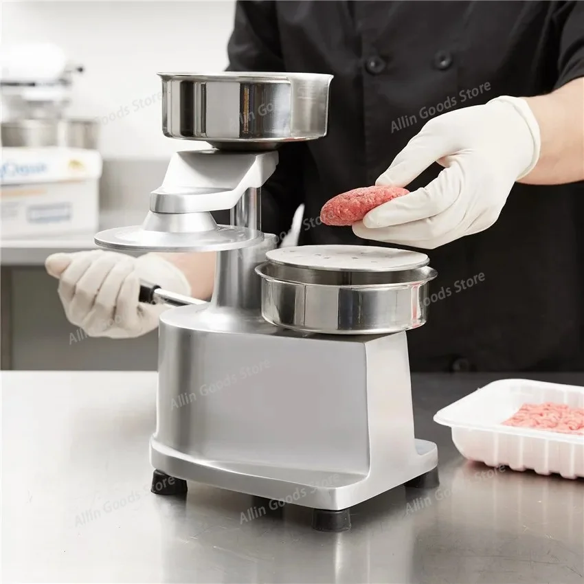 Hot 100/130/150mm Manual Hamburger Press Maker Burger Forming Machine Round Meat Shaping Aluminum Machine Forming Burger