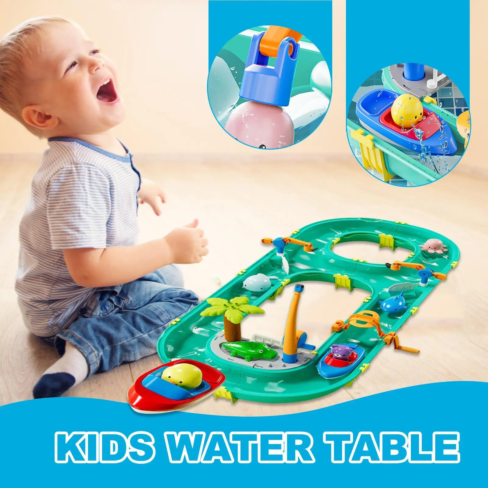 

Water Play Table Interactive Water Table Games Accessories For Park School Playroom House Patio Classroom Camping