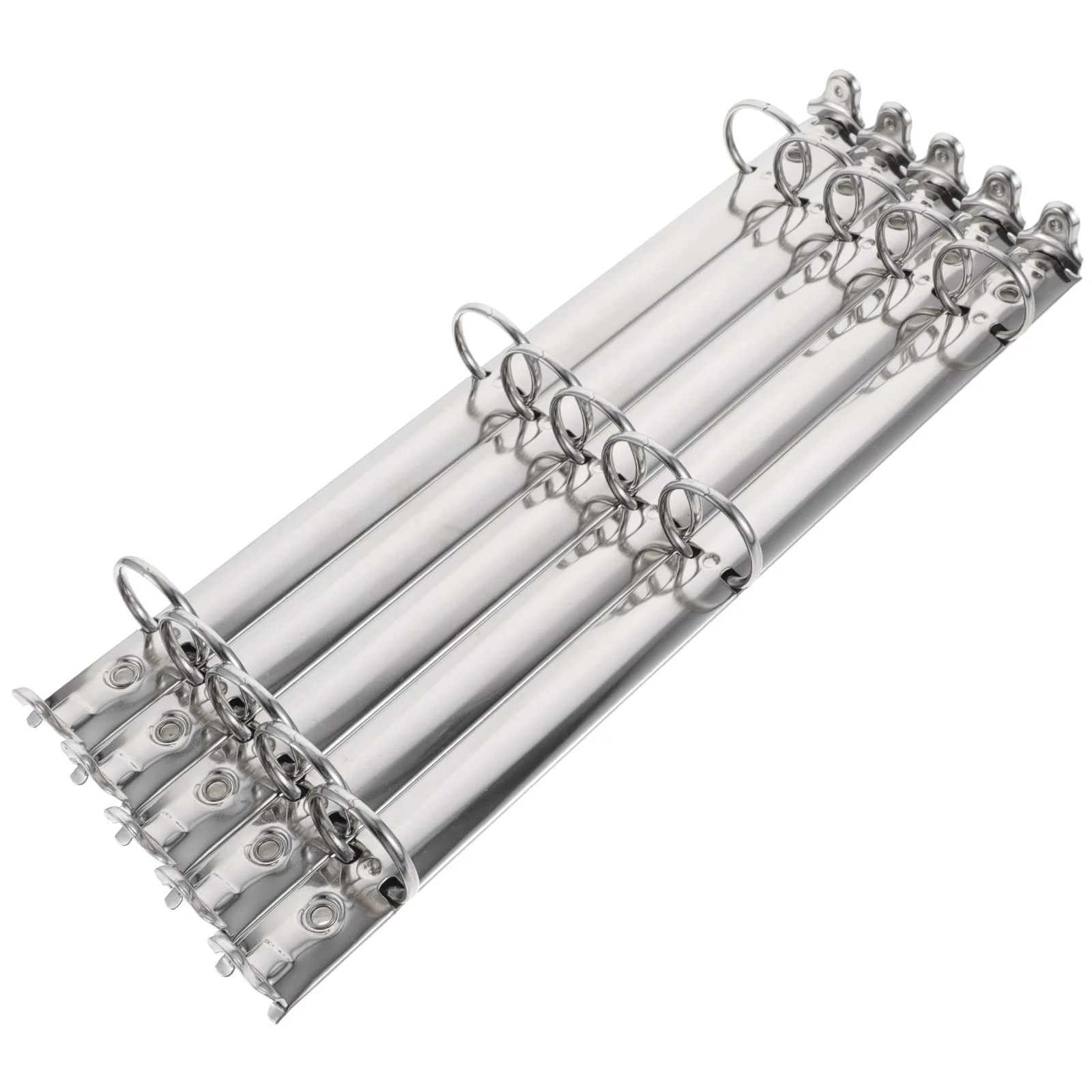 5pcs Metal 3-Ring Binder Mechanism For Loose Leaf Notebook Planner Replacement Binding Spine Combs File Organizer Index Divider