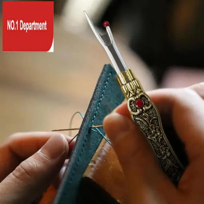 

4 PCS Sewing Seam Ripper Vintage Eraser Retro Alloy Unpicker Quick-Stitch Removal & Hole Cutting Remover Tool Gold&Silver