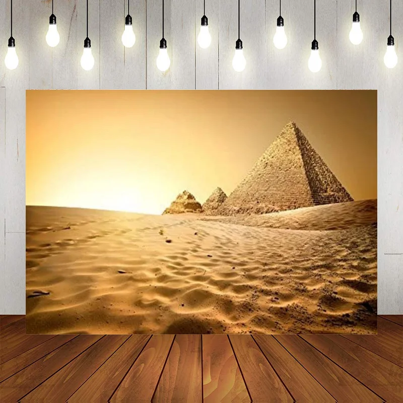 Pyramid Backdrop Africa Desert Egyptian Landmarks Pictures Photography Background Travel Portraits Banner Photo