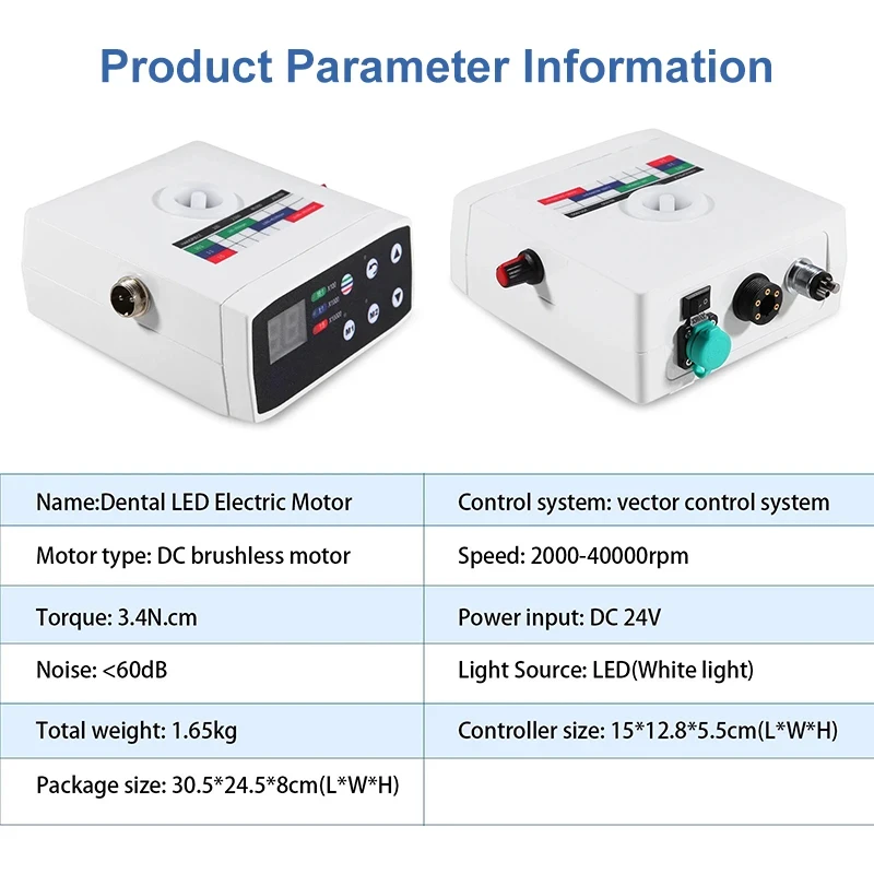 Brushless LED Electric Micromotor With Water Tank 1:5 1:1 Contra Angle Low Speed Handpiece Grinding Manicure Polisher