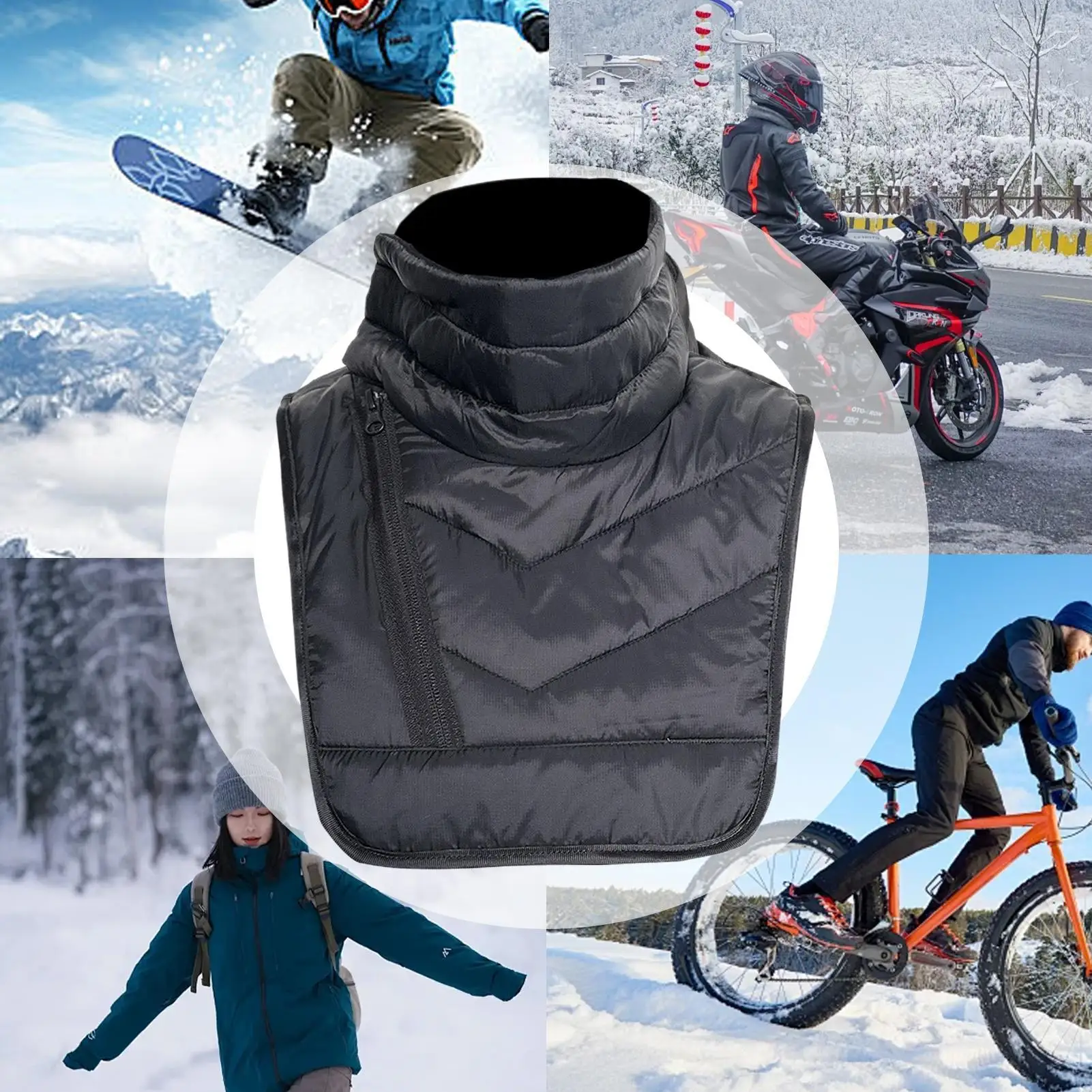 

Зимние гетры, дышащие, с застежкой-молнией, зимние гетры для шеи, велосипедные гетры для катания на лыжах, рыбалки, бега, пешего туризма на открытом воздухе