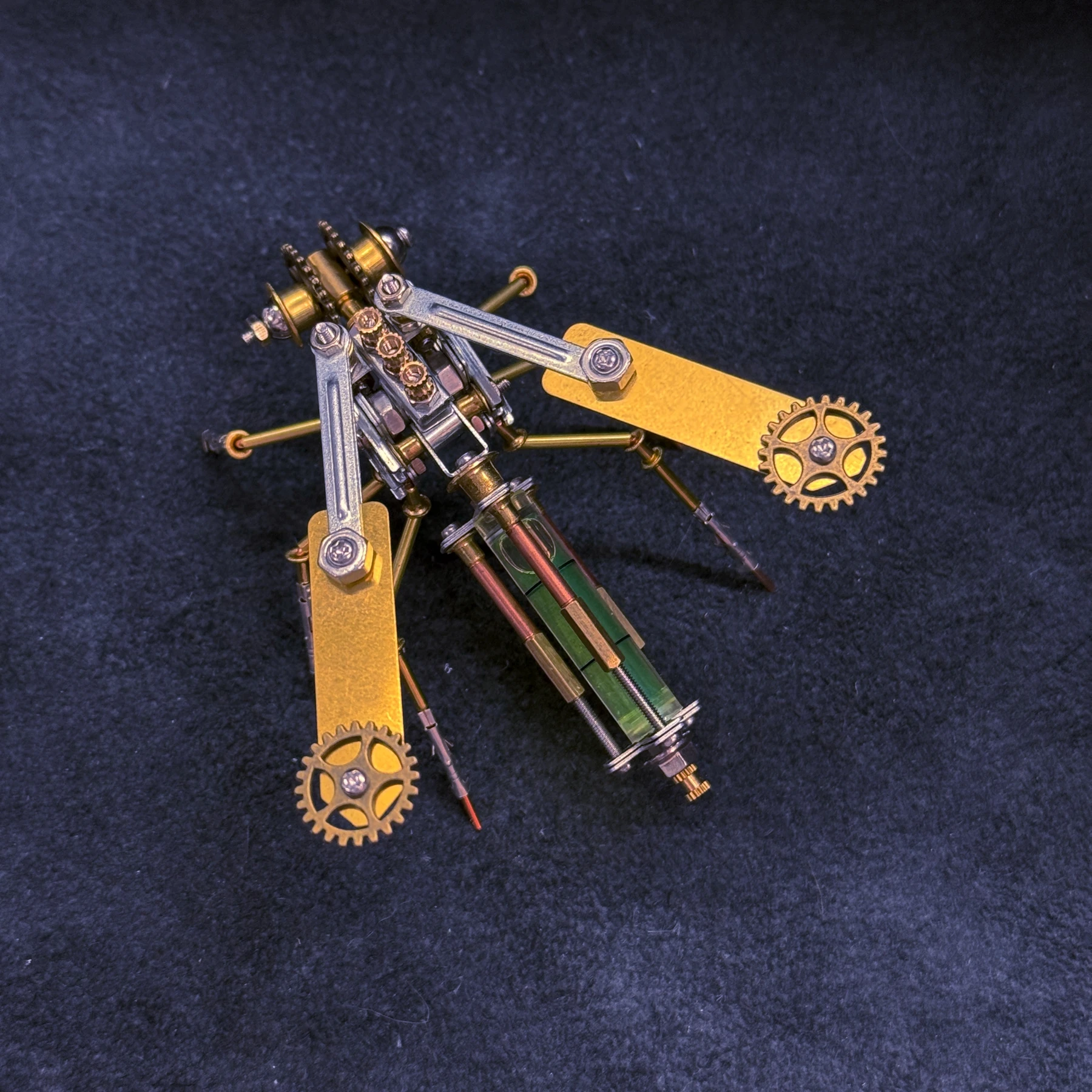 

3D Steampunk Bumblebee Metal Puzzle DIY Assembled Model Set, Gold Mechanical Insect Crafts Relaxing Toys Perfect Christmas Gift