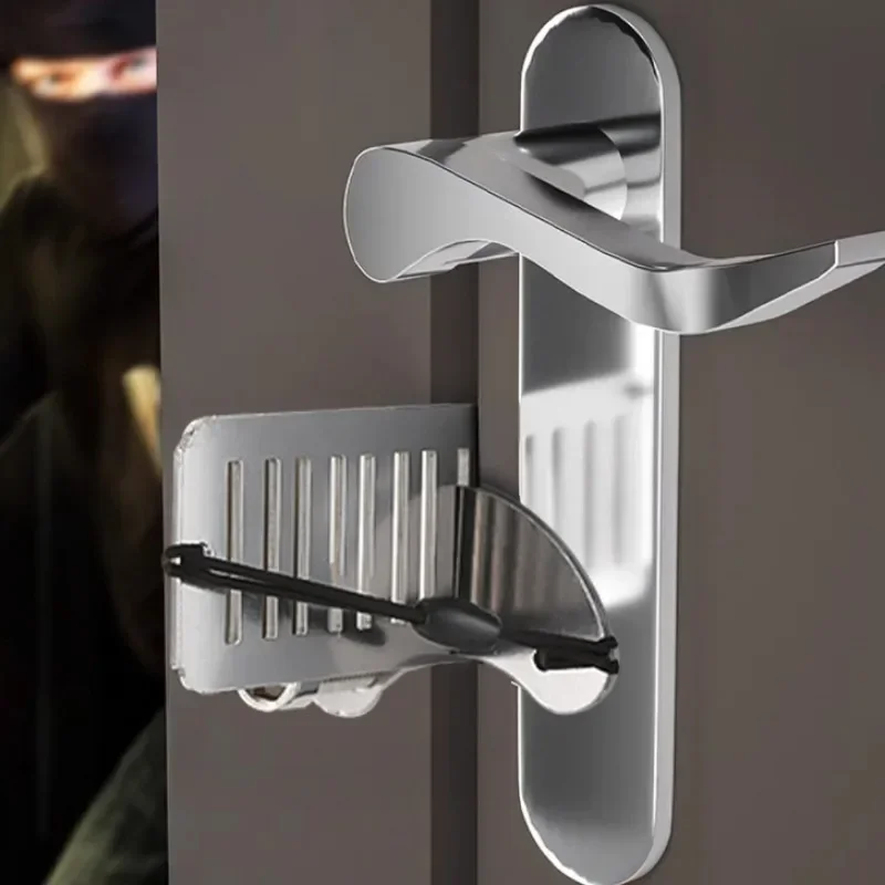 1 قطعة مانع الباب المحمولة تأجير قفل باب المنزل سلامة المعيشة واحدة كتلة المعيشة مكافحة سرقة مانع الباب