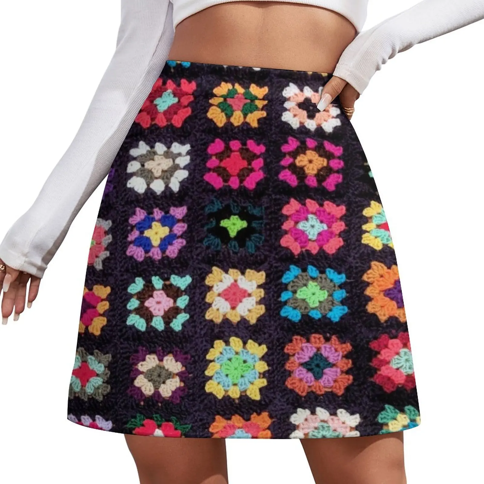 

Roseanne Blanket Inspired Design Mini Skirt Women's summer skirt Skirt satin set